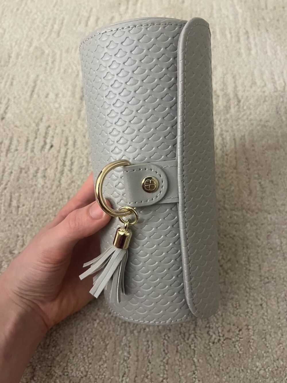 Vlando Gray Travel Jewelry Box